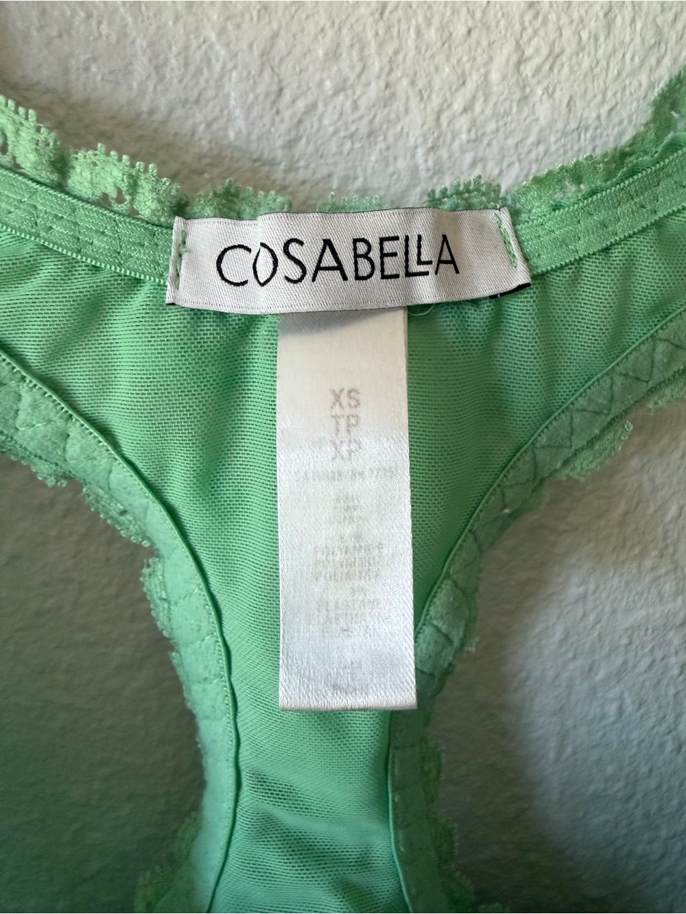 Cosabella Never Say Never Super Curvy Racie Racerback Bralette Set, XS, EUC - Picture 5 of 14